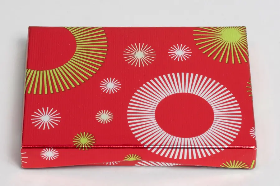 4-5/8L x 3-3/8W x 5/8H, Pop-Up Gift Card Boxes, Holiday Bursts