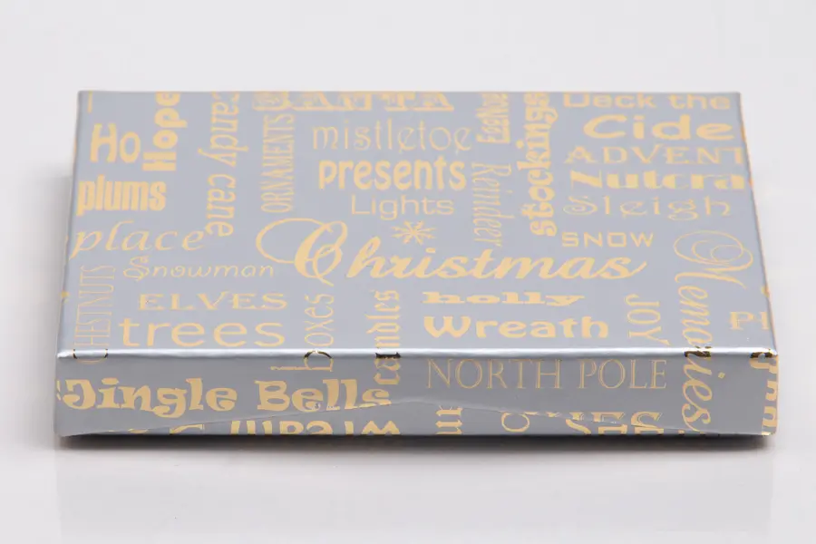 4-5/8L x 3-3/8W x 5/8H, Pop-Up Gift Card Boxes, Silver Christmas Memories