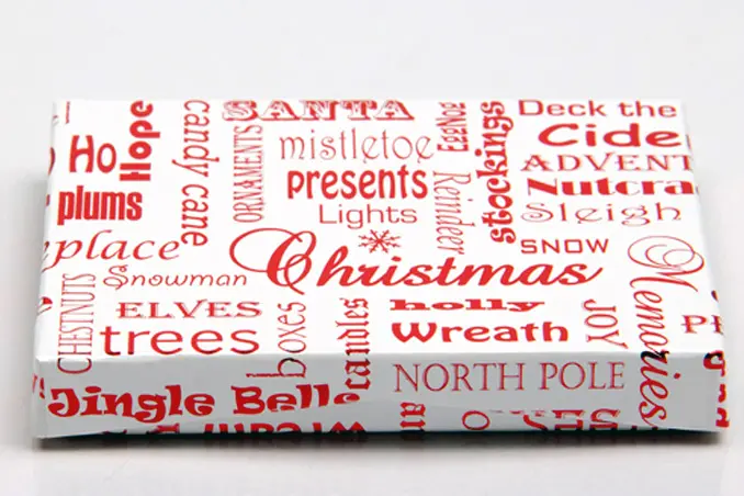 4-5/8L x 3-3/8W x 5/8H, Pop-Up Gift Card Boxes, Pearl Christmas Memories