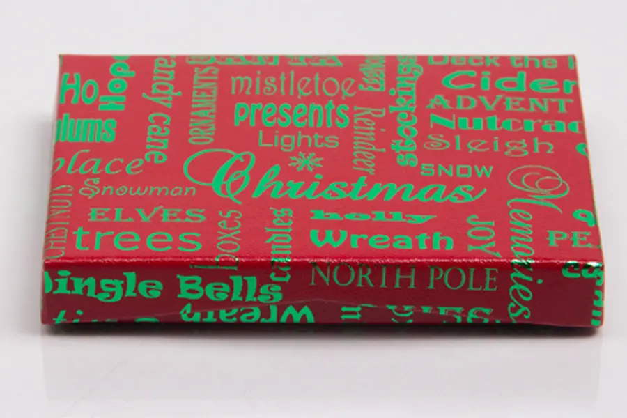 4-5/8L x 3-3/8W x 5/8H, Pop-Up Gift Card Boxes, Red Christmas Memories
