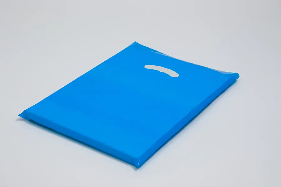 12W x 15H, Super Gloss Plastic Bags, Dark Blue