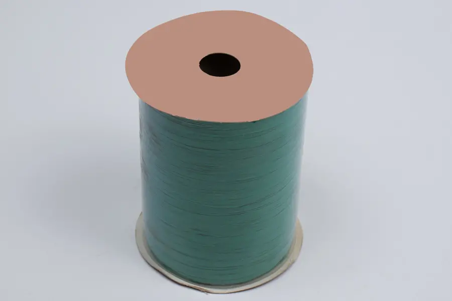 100 yds, Paper Raffia Ribbon On Rolls, Hunter