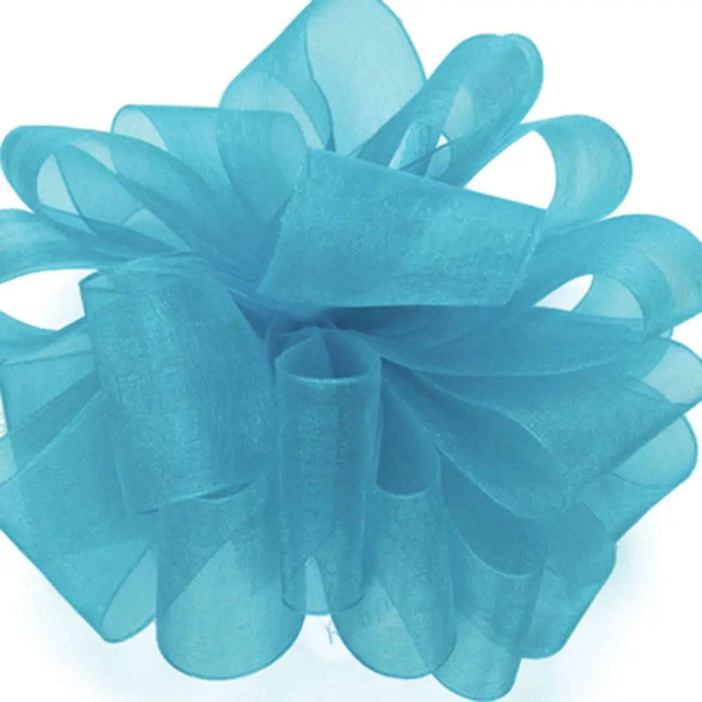 1-1/2W x 100 yds, Sheer Organza Ribbon, Robins Egg Tulle