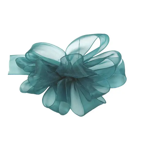 1-1/2W x 100 yds, Sheer Organza Ribbon, Hunter