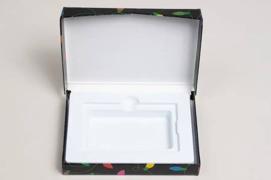 4-5/8L x 3-3/8W x 5/8H, Platform Gift Card Boxes, Holographic Lights
