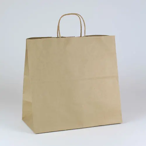 13W x 7D x 13H, Brown Kraft Paper Bags with Twisted Paper Handle