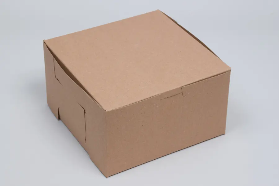 7L x 7W x 4H, Natural Kraft Bakery Boxes