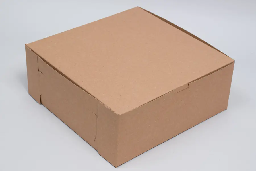 10L x 10W x 4H, Natural Kraft Bakery Boxes