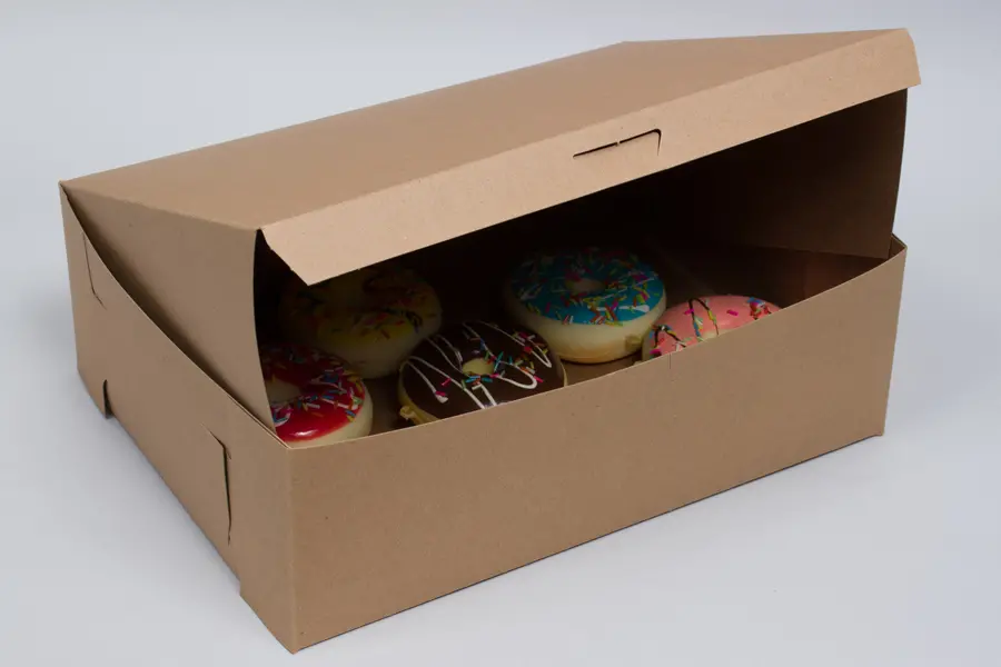 12L x 9W x 4H, Natural Kraft Bakery Boxes