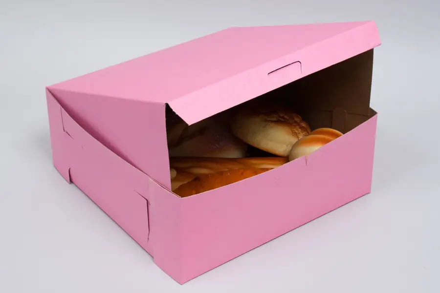 10L x 10W x 4H, Strawberry Pink Bakery Boxes