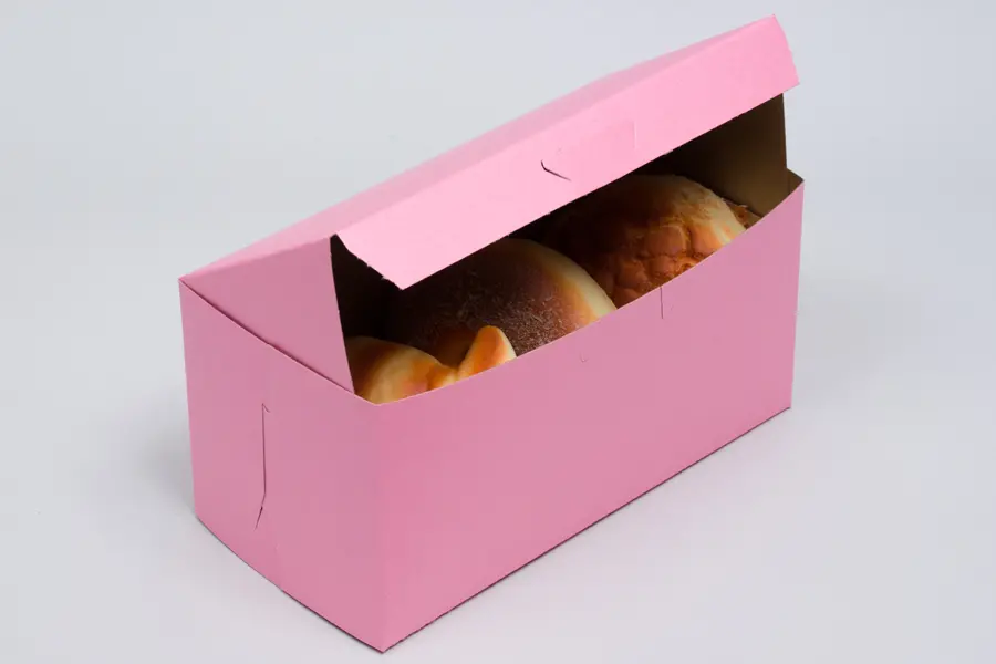 8L x 4W x 4H, Strawberry Pink Bakery Boxes
