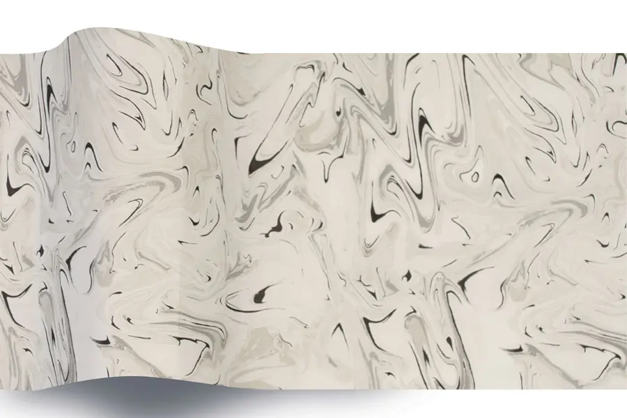 20W x 30L, Everyday Styled Tissue, Black Marble