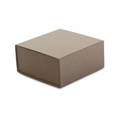 6L x 6W x 2-3/4H, Brown Kraft Magnetic Gift Boxes, Natural Kraft