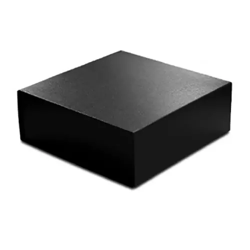 10L x 10W x 4H, Leatherette Magnetic Lid Gift Boxes, Black Leatherette