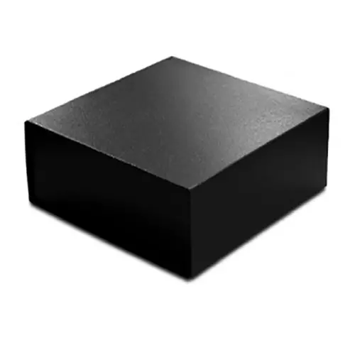 8L x 8W x 3H, Leatherette Magnetic Lid Gift Boxes, Black Leatherette