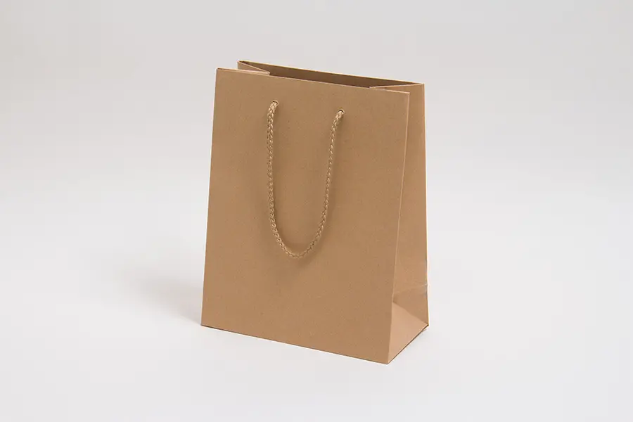 8W x 4D x 10H, Kraft Eurotote Bags with Rope Handles