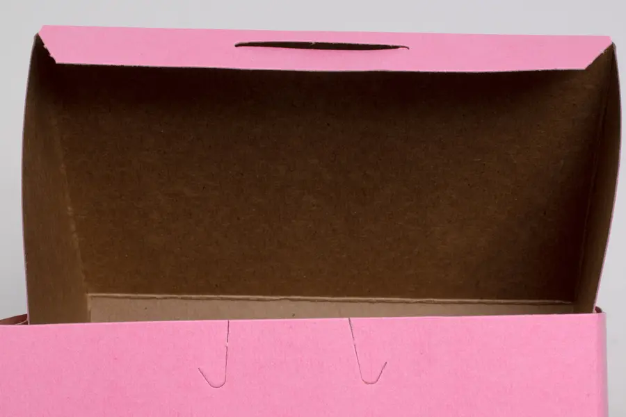 5-1/2L x 4W x 2-7/8H, Strawberry Pink Bakery Boxes