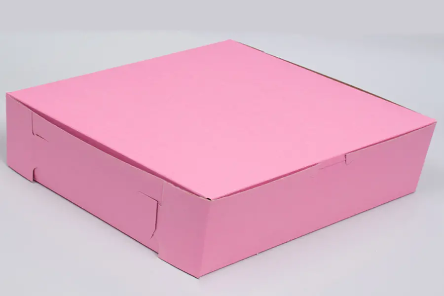 10L x 10W x 3H, Strawberry Pink Bakery Boxes