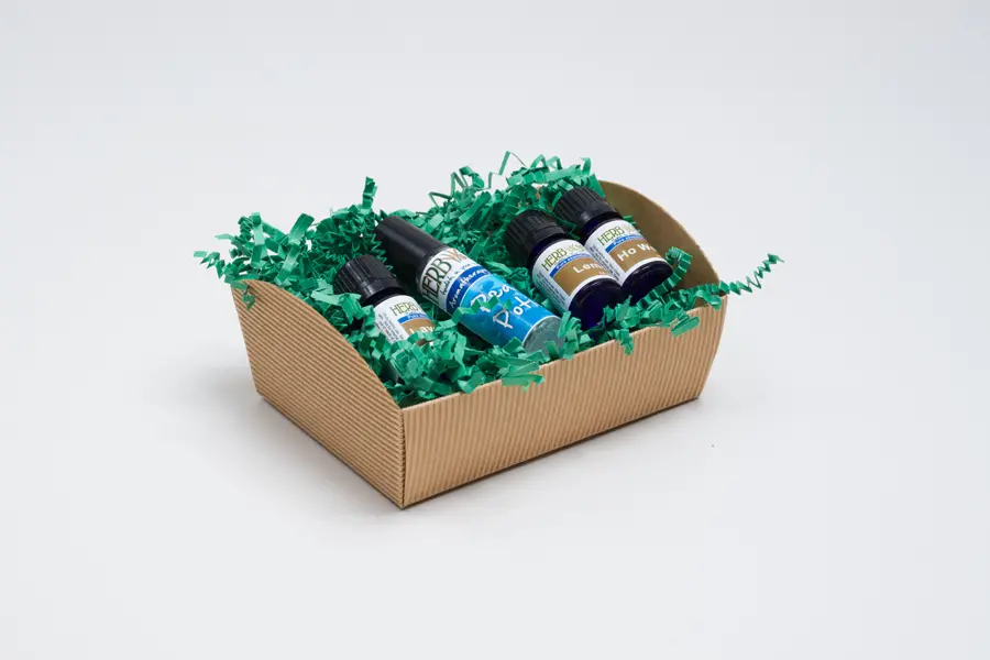 3-3/4W x 5-1/8L x 2-1/2H, E-Flute Market Trays, Natural Kraft