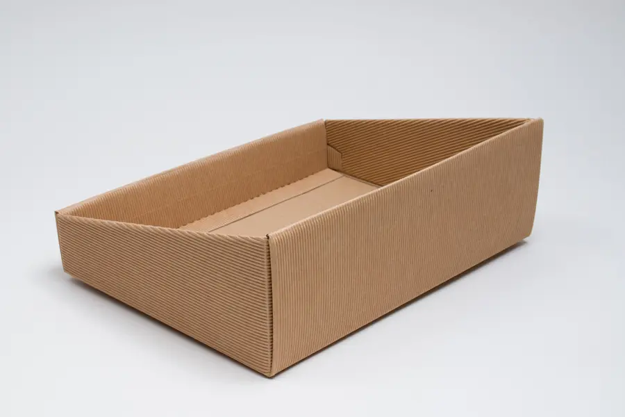 9-3/8W x 12-1/8L x 4-1/8H, E-Flute Market Trays, Kraft