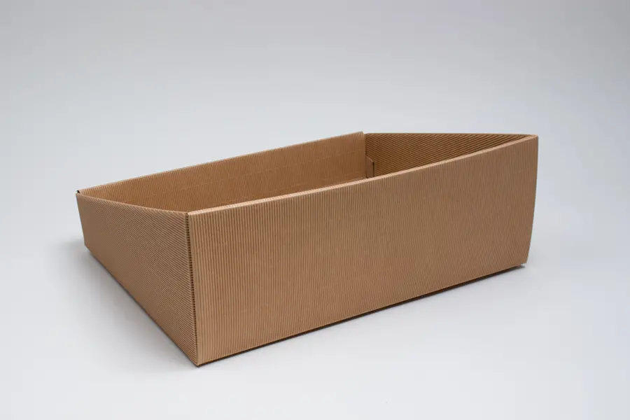 12-1/2W x 15-3/4L x 5-7/8H, E-Flute Market Trays, Kraft