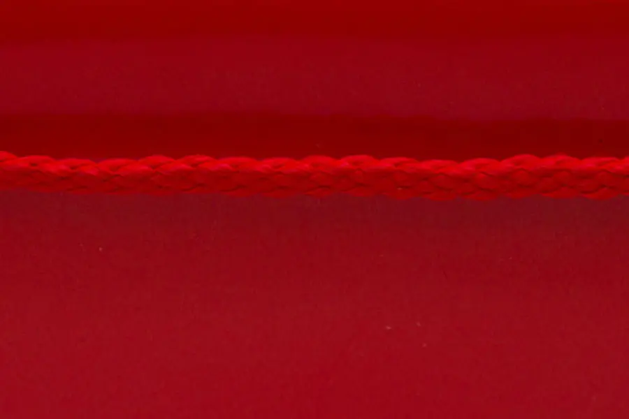 8W x 4D x 10H, Gloss Eurotote Bags with Rope Handles, Red Gloss