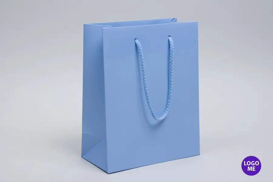 8W x 4D x 10H, Matte Eurotote Bags with Rope Handles, Matte Serenity