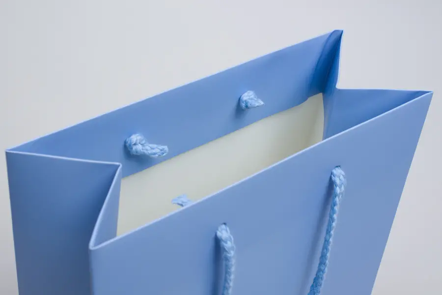 8W x 4D x 10H, Matte Eurotote Bags with Rope Handles, Matte Serenity