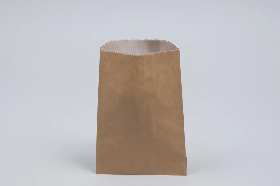 5-3/4W x 7-1/2H, Glassine Lined Gourmet Merchandise Bags, Natural Kraft