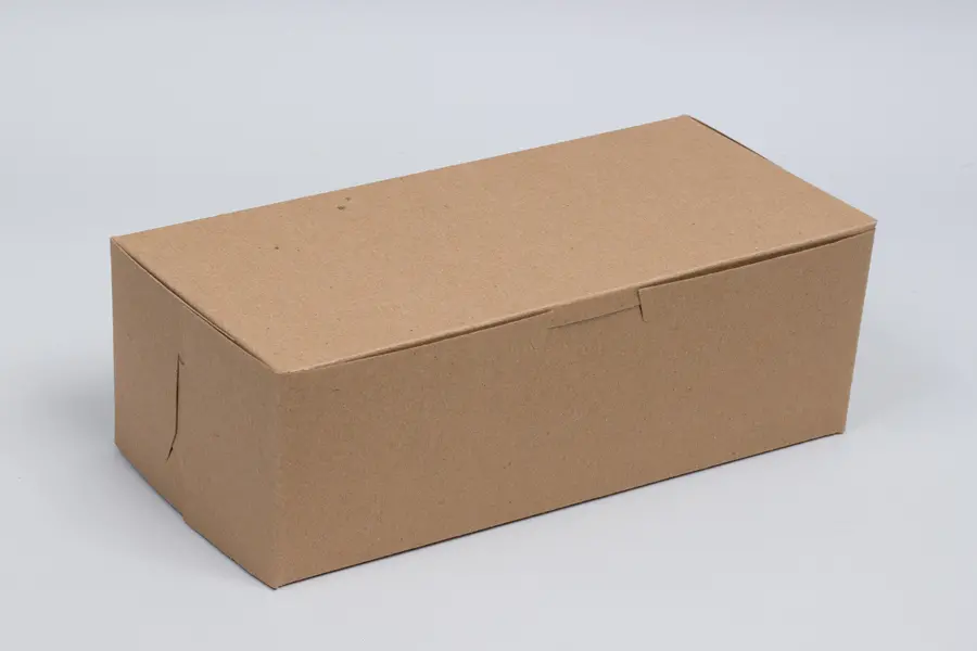 6-1/4L x 3-3/4W x 2-1/8H, Natural Kraft Bakery Boxes