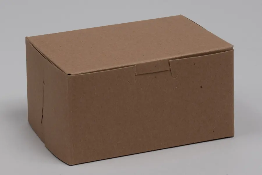 5-1/2L x 4W x 2-7/8H, Natural Kraft Bakery Boxes