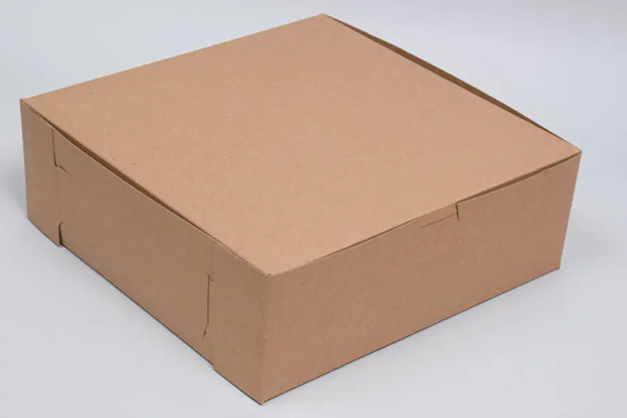 9L x 9W x 4H, Natural Kraft Bakery Boxes