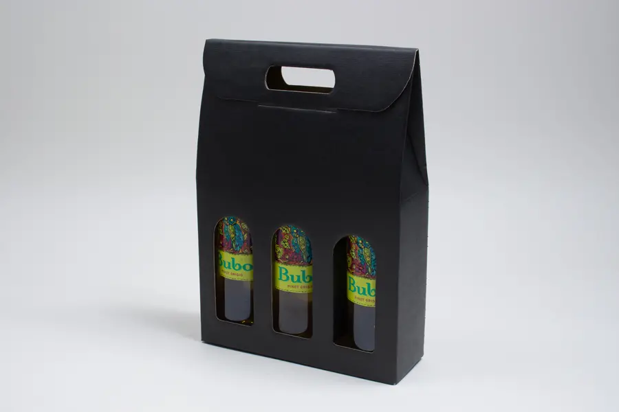 3-1/2W x 10-1/2L x 15-3/4H, Seta Italian Colored Olive Oil & Vinegar Carriers, Nero Black