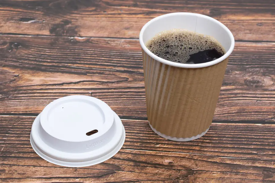 8 Ounce, Natural Kraft Insulated Ripple Paper Cups