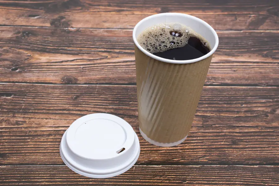 16 Ounce, Natural Kraft Insulated Ripple Paper Cups