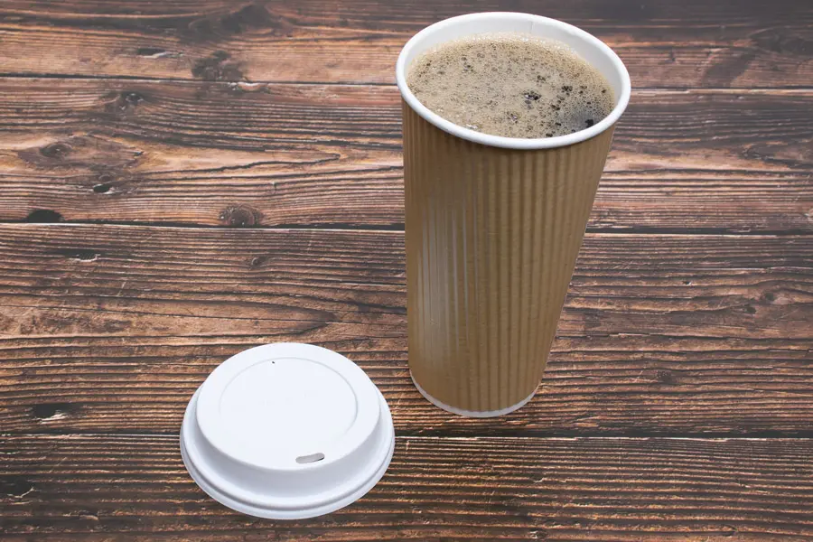 20 Ounce, Natural Kraft Insulated Ripple Paper Cups