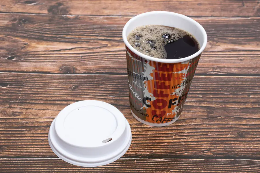 12 Ounce, Coffee Print Insulated Ripple Paper Cups