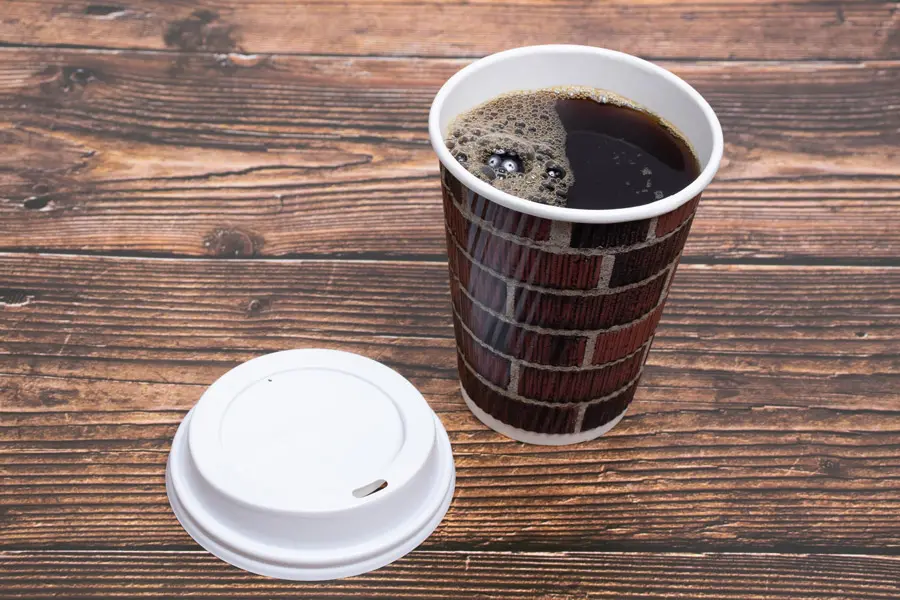 12 Ounce, Red Brick Insulated Ripple Paper Cups