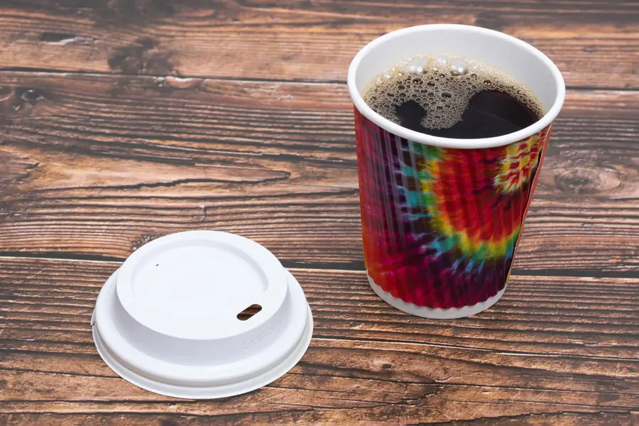 8 Ounce, Tie Dye Insulated Ripple Paper Cups