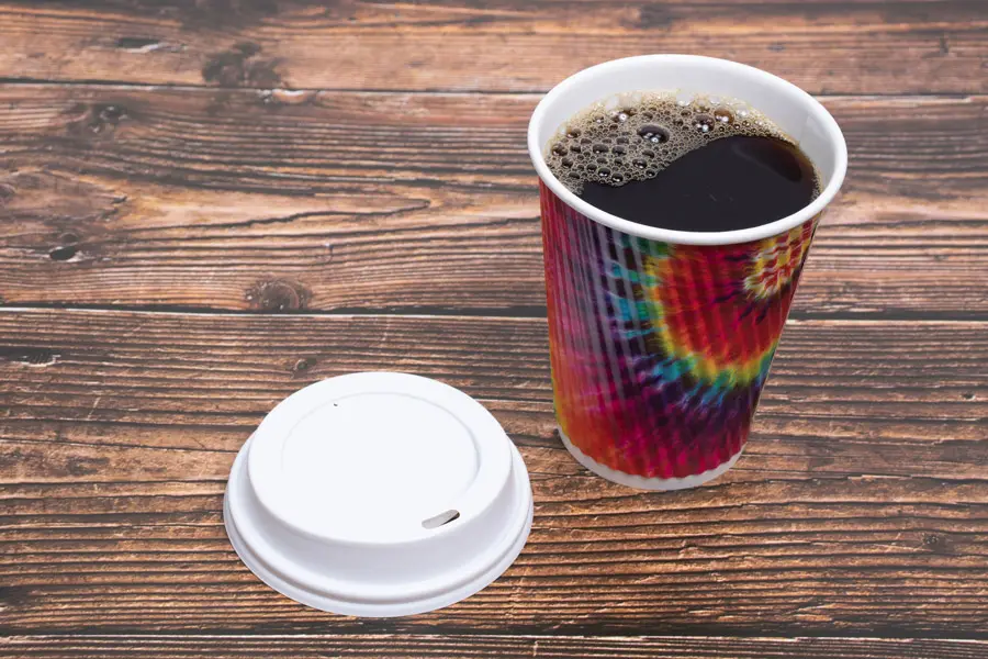 12 Ounce, Tie Dye Insulated Ripple Paper Cups