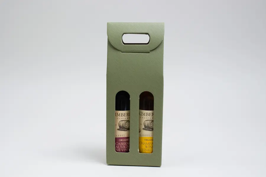 2-1/4W x 4-1/4L x 12H, Seta Italian Colored Olive Oil & Vinegar Carriers, Sage Groove