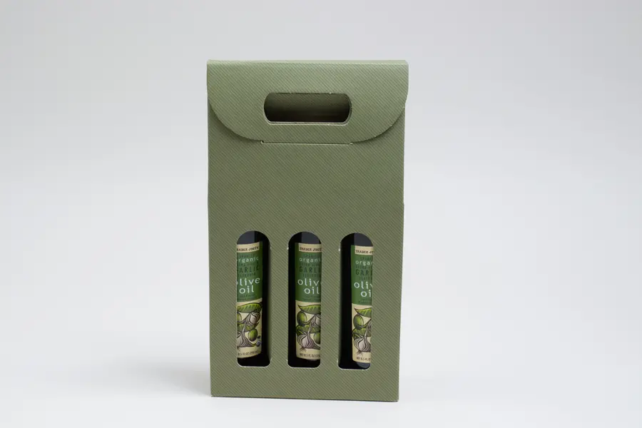 2-1/4W x 6-5/8L x 12H, Seta Italian Colored Olive Oil & Vinegar Carriers, Sage Groove