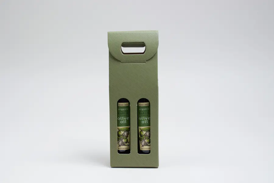 2-1/2W x 5-1/8L x 13-1/4H, Seta Italian Colored Olive Oil & Vinegar Carriers, Sage Groove