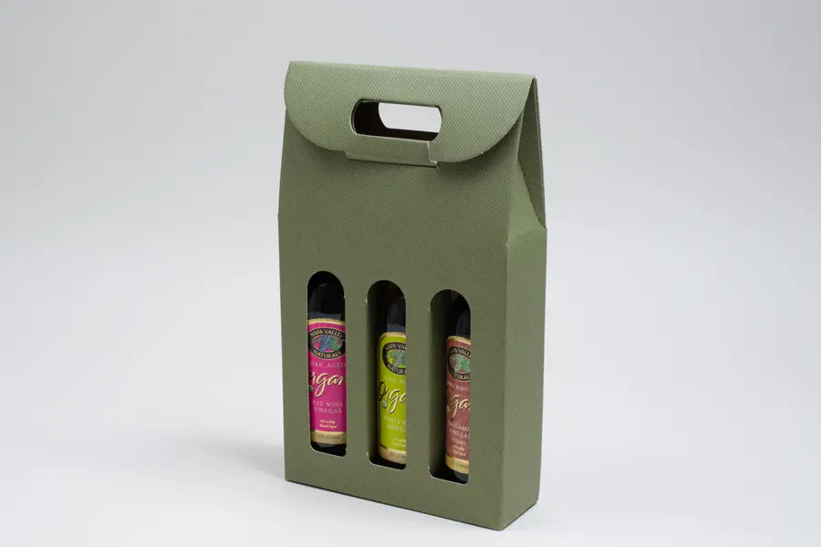 2-1/2W x 7-7/8L x 13-1/4H, Seta Italian Colored Olive Oil & Vinegar Carriers, Sage Groove
