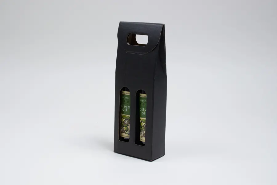 2-1/4W x 4-1/4L x 12H, Seta Italian Colored Olive Oil & Vinegar Carriers, Nero Black