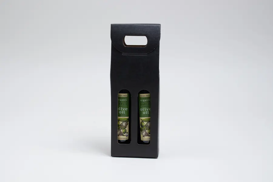 2-1/4W x 4-1/4L x 12H, Seta Italian Colored Olive Oil & Vinegar Carriers, Nero Black