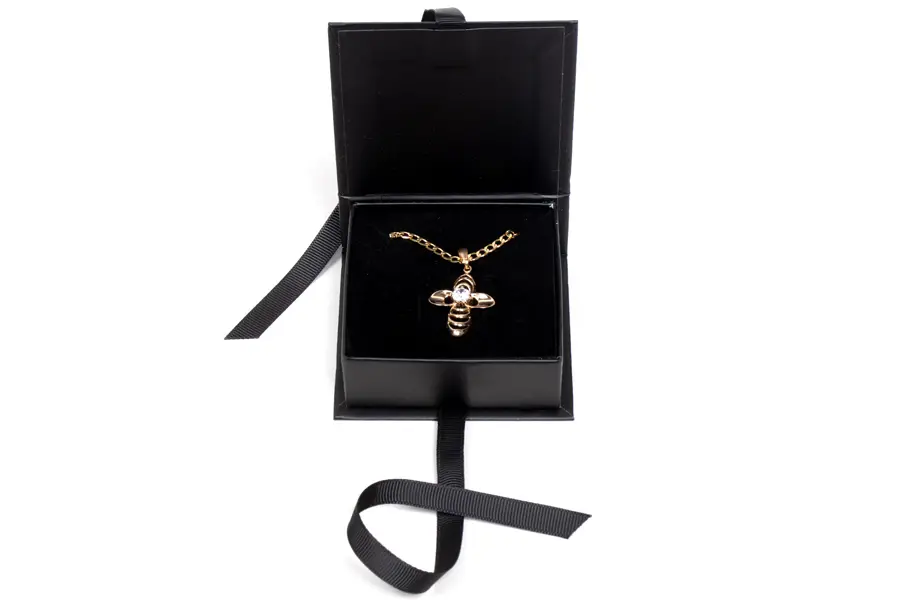 2-3/4L x 2-3/4W x 1H, Deluxe Ribbon Jewelry Boxes, Matte Black