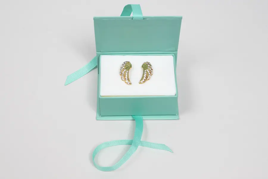 3L x 2-1/8W x 1-1/4H, Deluxe Ribbon Jewelry Boxes, Matte Turquoise