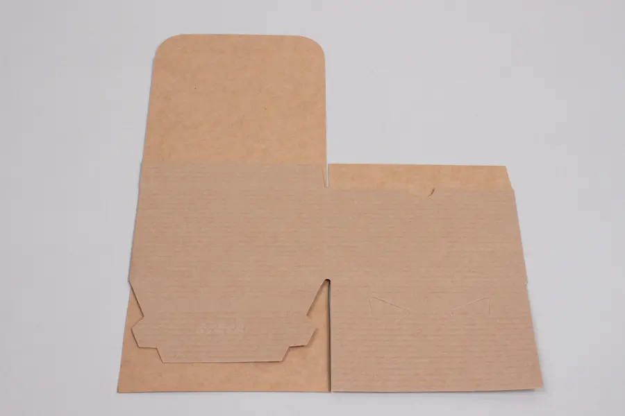 5L x 5W x 3H, Ohio Valley Natural Kraft Pinstripe Tuck-Top Gift Boxes