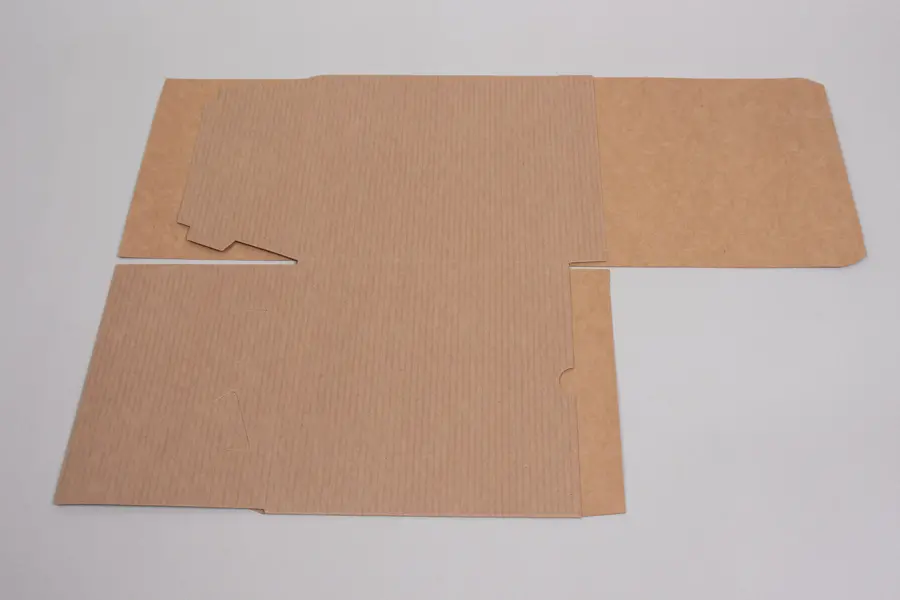 7L x 7W x 7H, Ohio Valley Natural Kraft Pinstripe Tuck-Top Gift Boxes